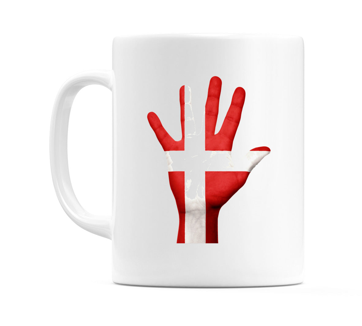 Denmark Hand Flag Mug