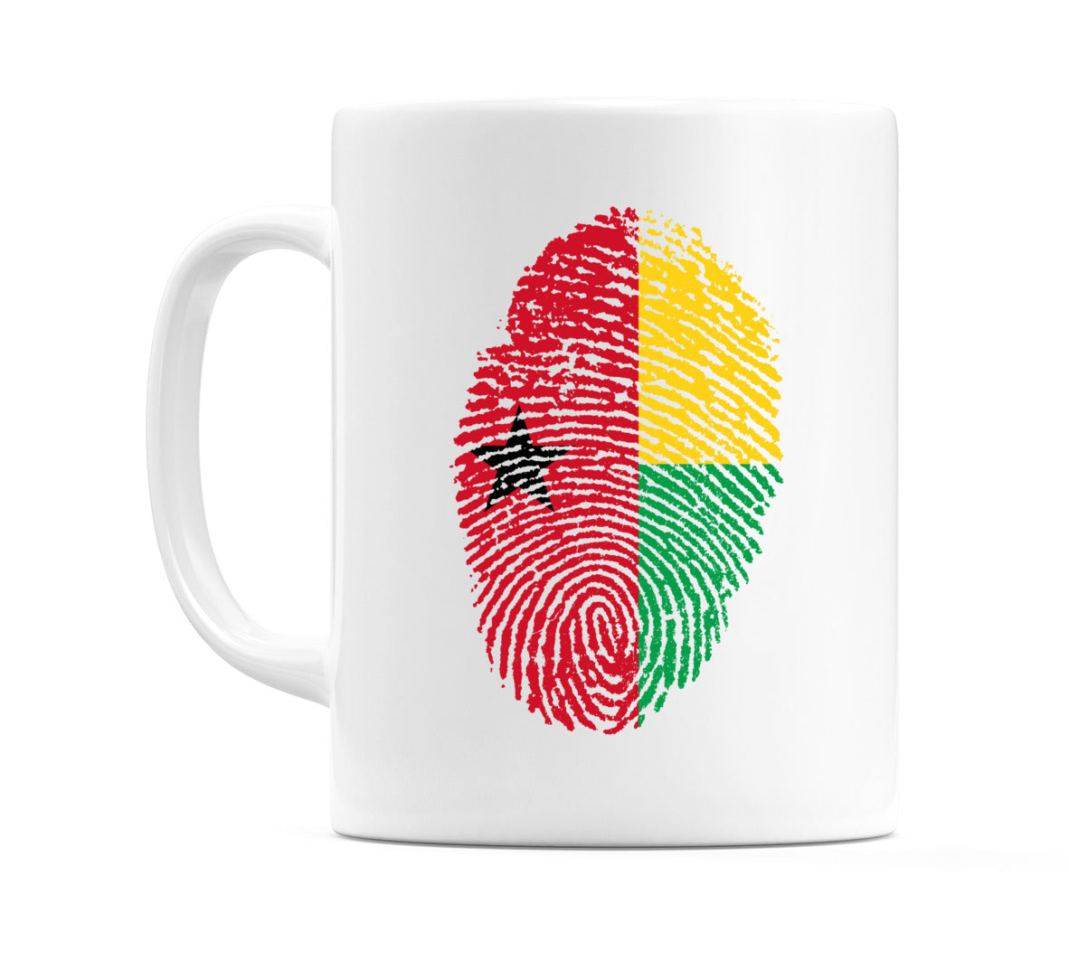 Guinea Bissau Finger Print Flag Mug