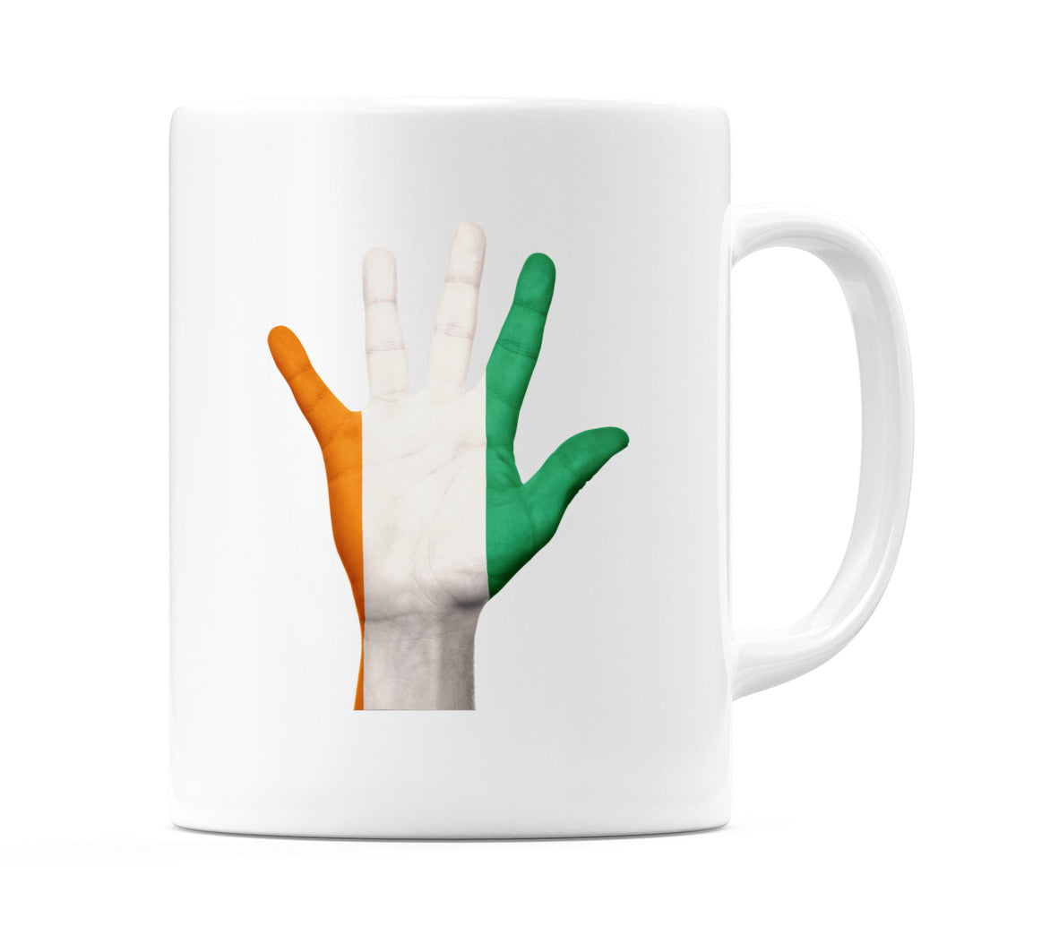 Ivory Coast Hand Flag Mug