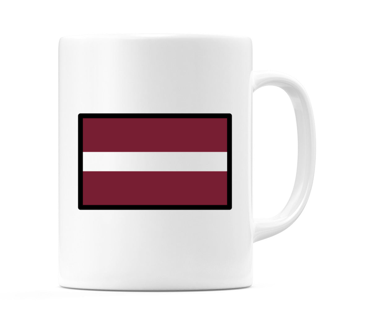 Latvia Flag Emoji Mug