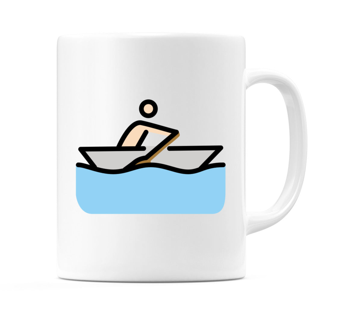 Person Rowing Boat: Light Skin Tone Emoji Mug