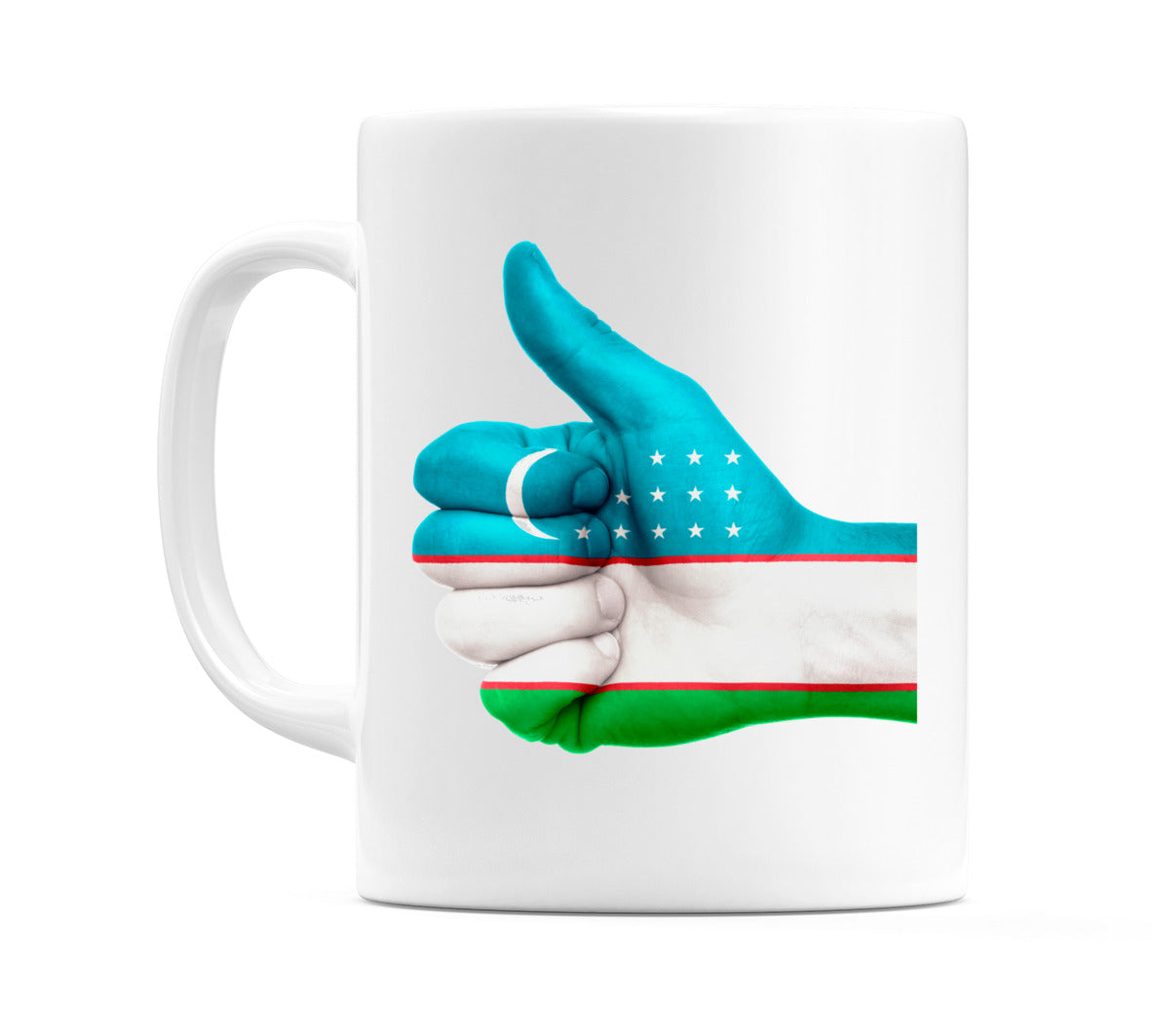 Uzbekistan Thumbs up Flag Mug