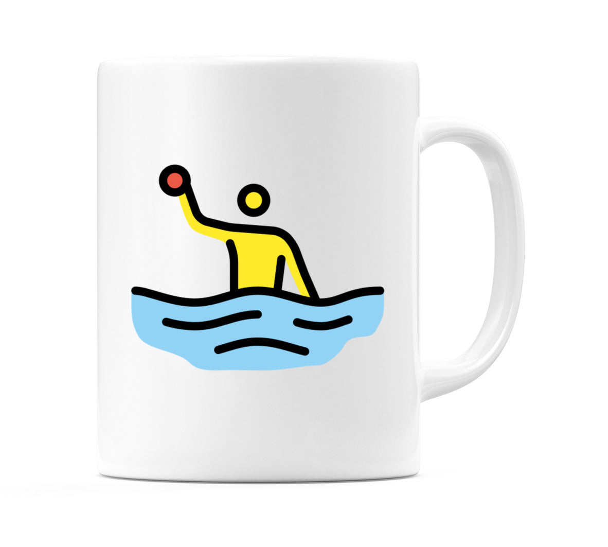 Male Playing Water Polo Emoji Mug
