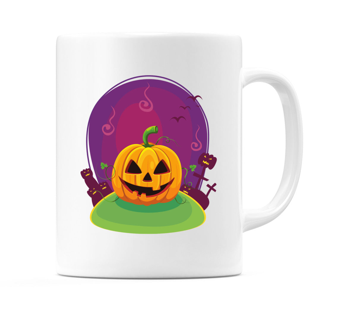 Pumpkin in Purple Globe Mug