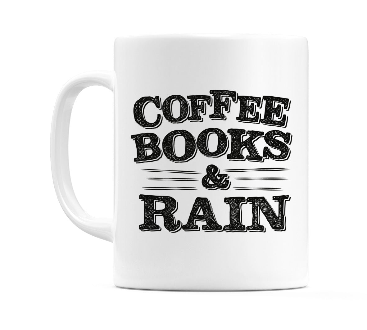 Coffee Books & Rain Mug