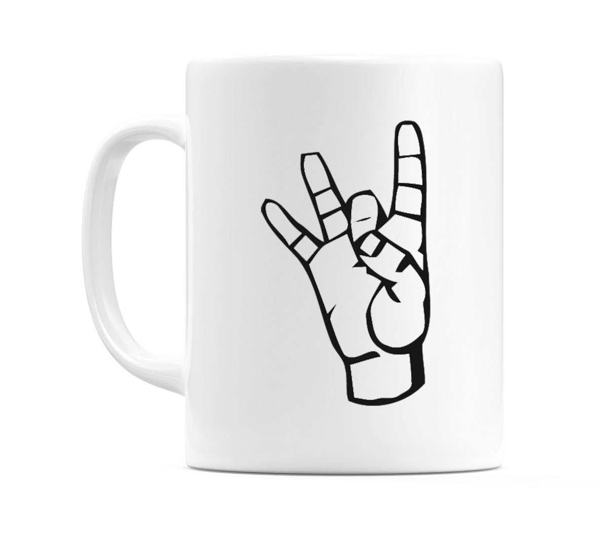 US Sign Language Number 8 Mug