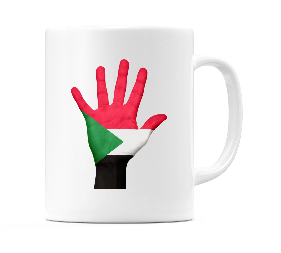 Sudan Hand Flag Mug