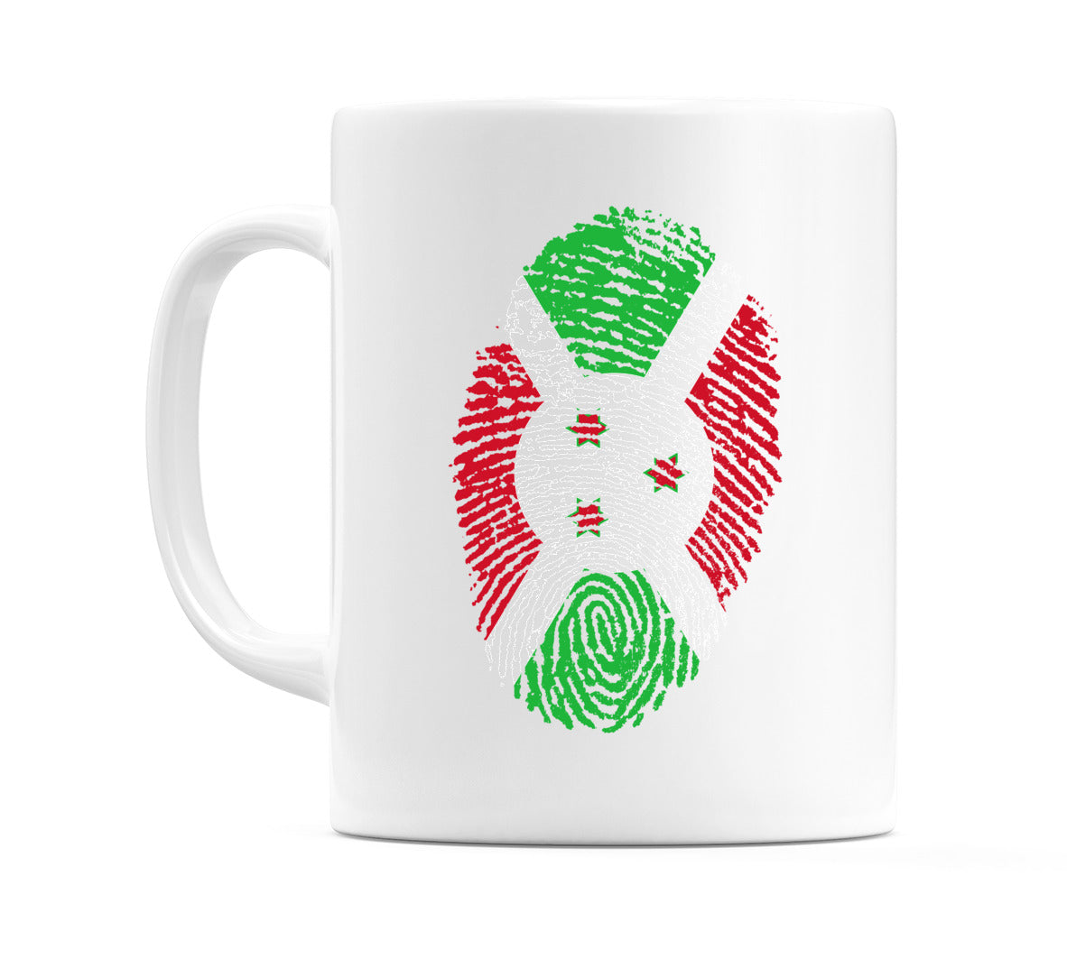 Burundi Finger Print Flag Mug