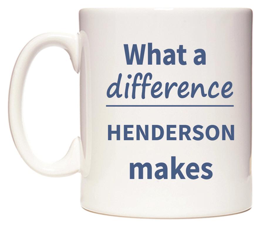 What a difference HENDERSON makes Mug