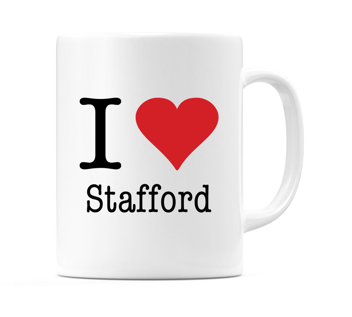 I Love Stafford Mug