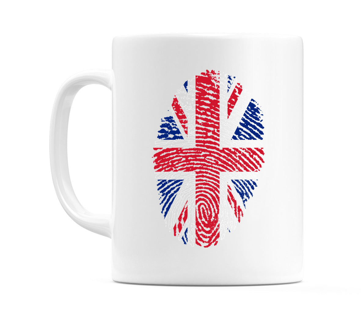 United Kingdom Finger Print Flag Mug
