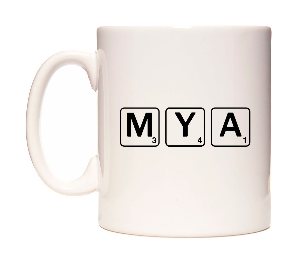 Mya - Scrabble Themed Mug