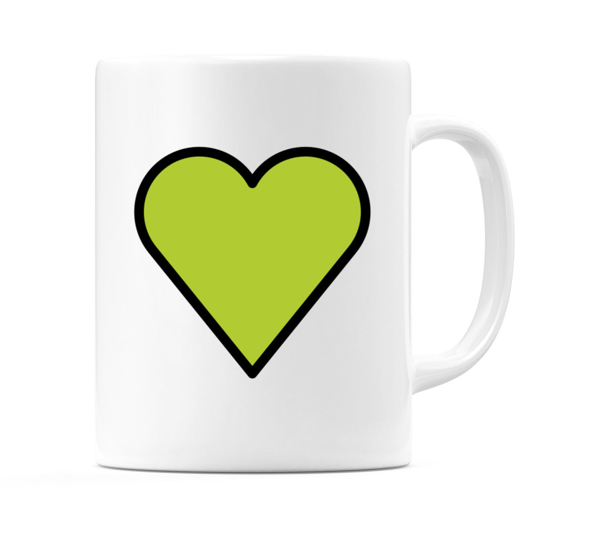 Green Heart Emoji Mug