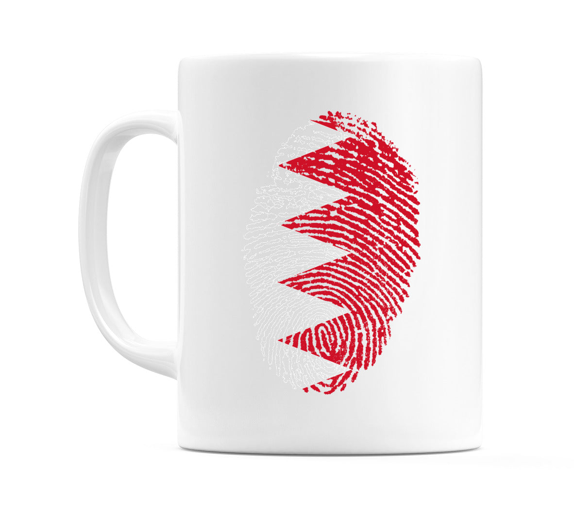 Bahrain Finger Print Flag Mug