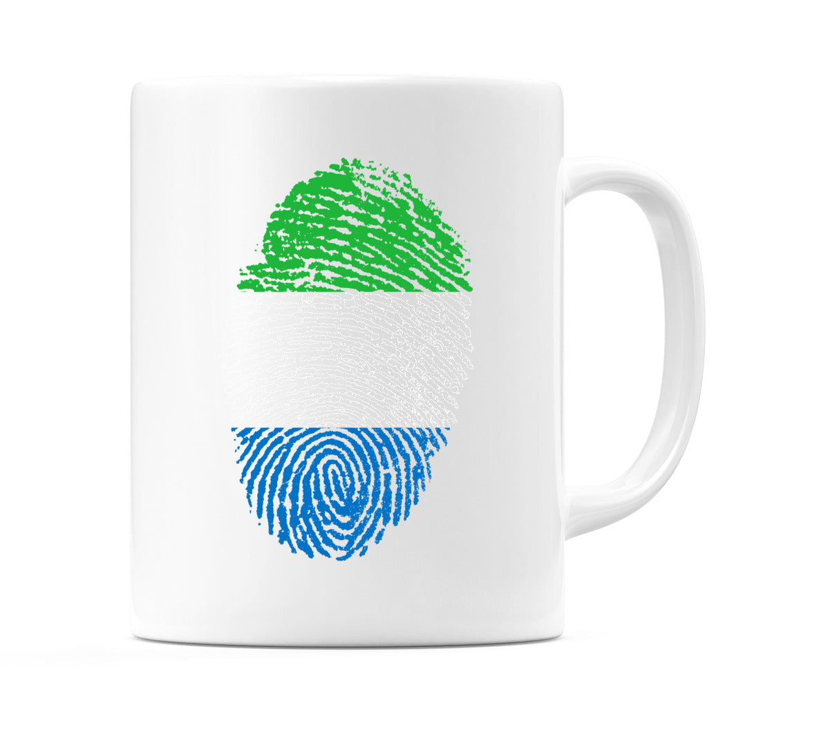 Sierra Leone Finger Print Flag Mug