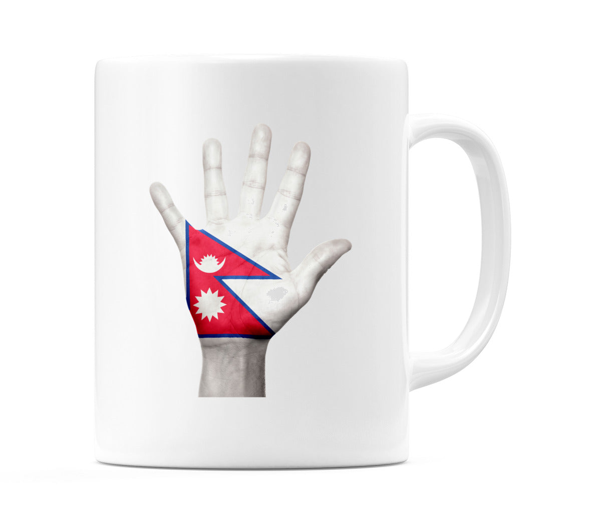 Nepal Hand Flag Mug
