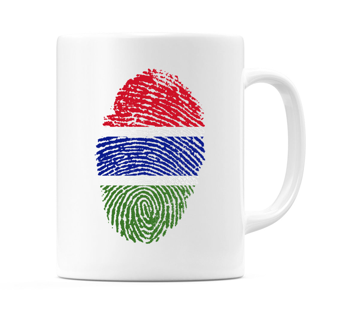 Gambia Finger Print Flag Mug