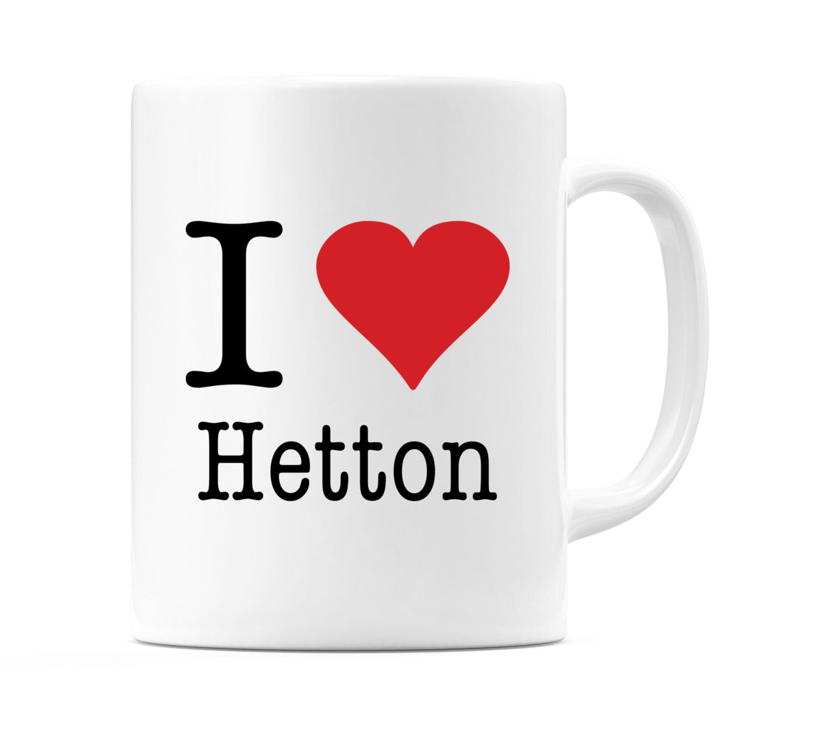 I Love Hetton Mug
