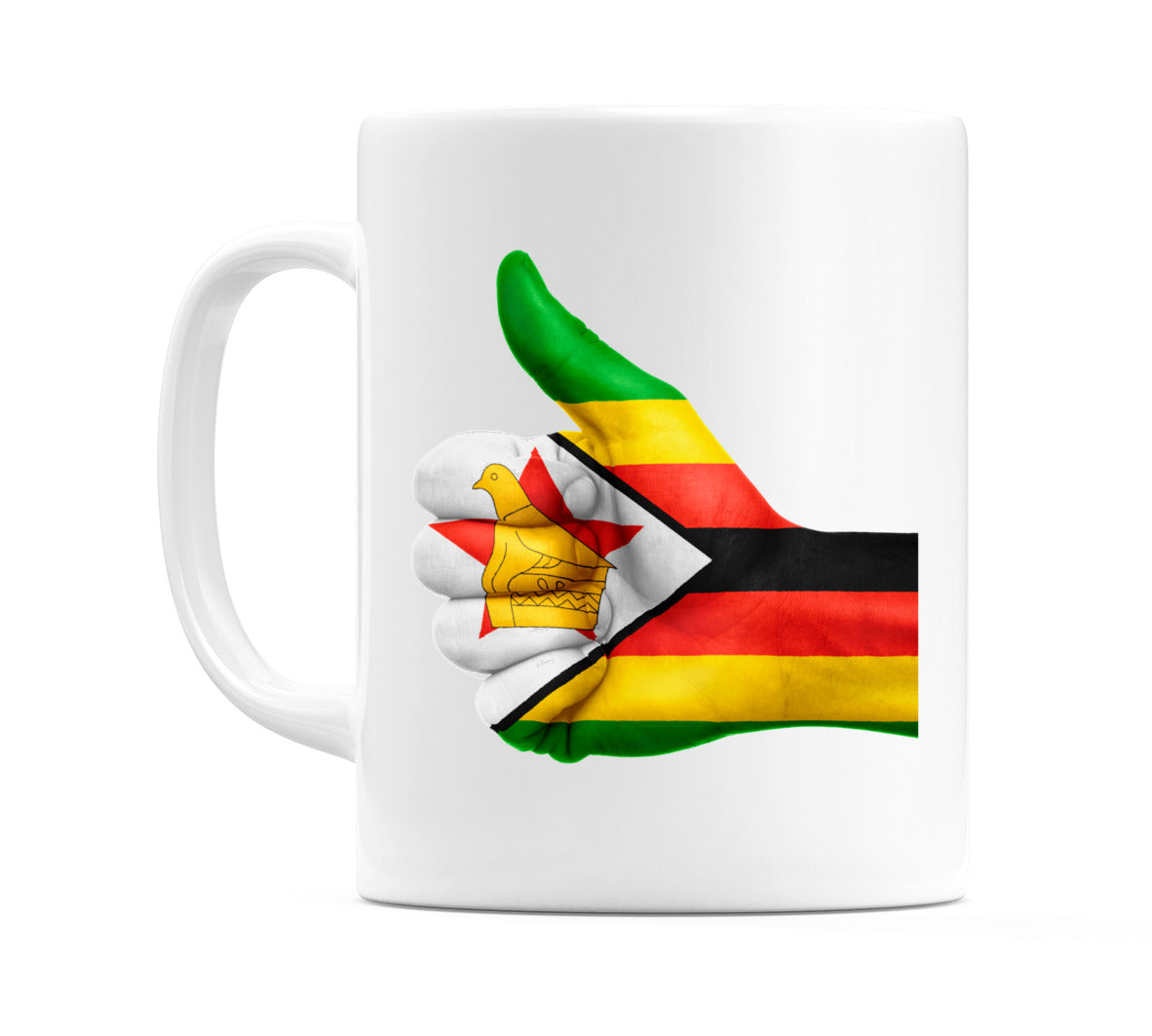 Zimbabwe Thumbs up Flag Mug