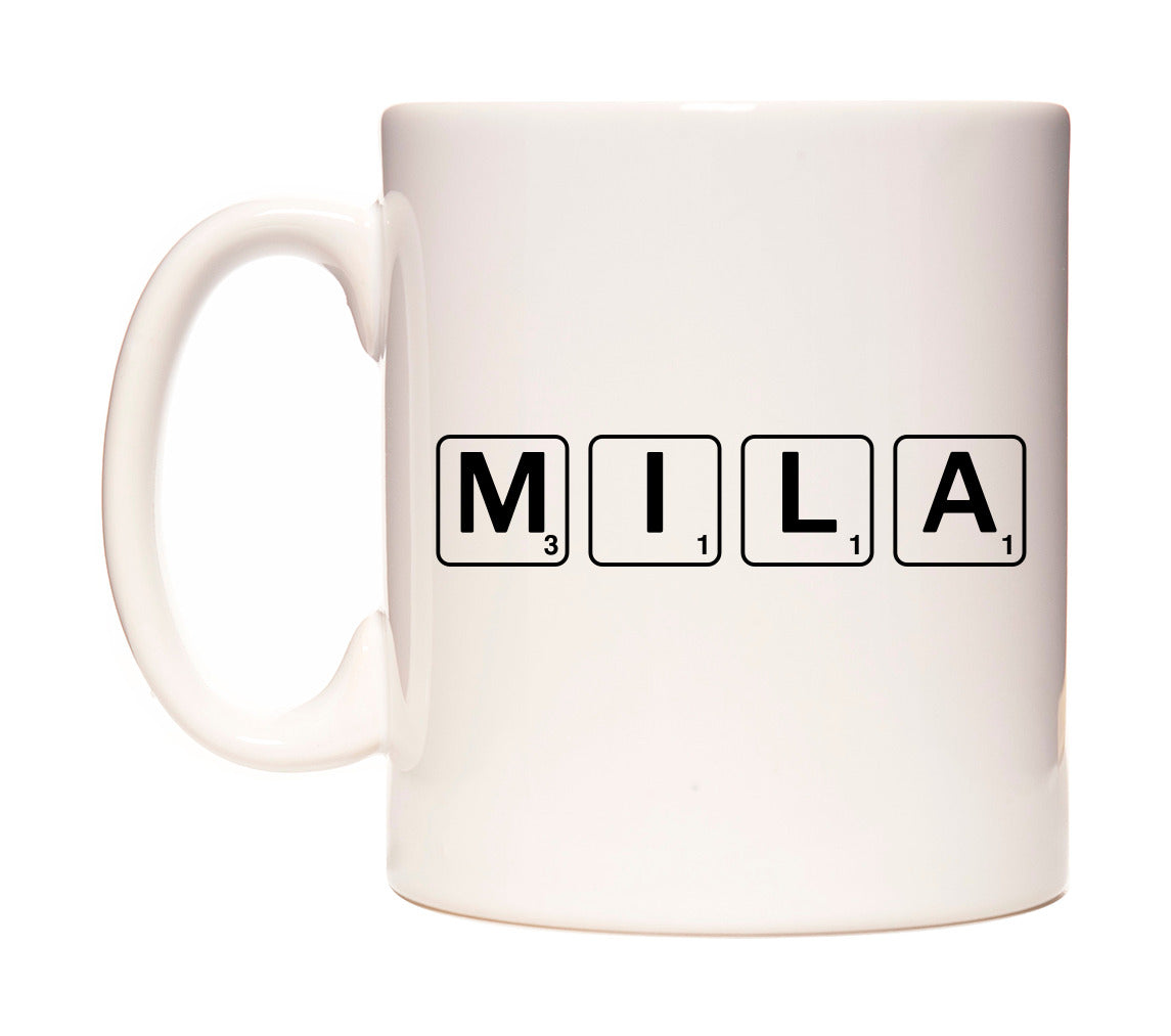 Mila - Scrabble Themed Mug