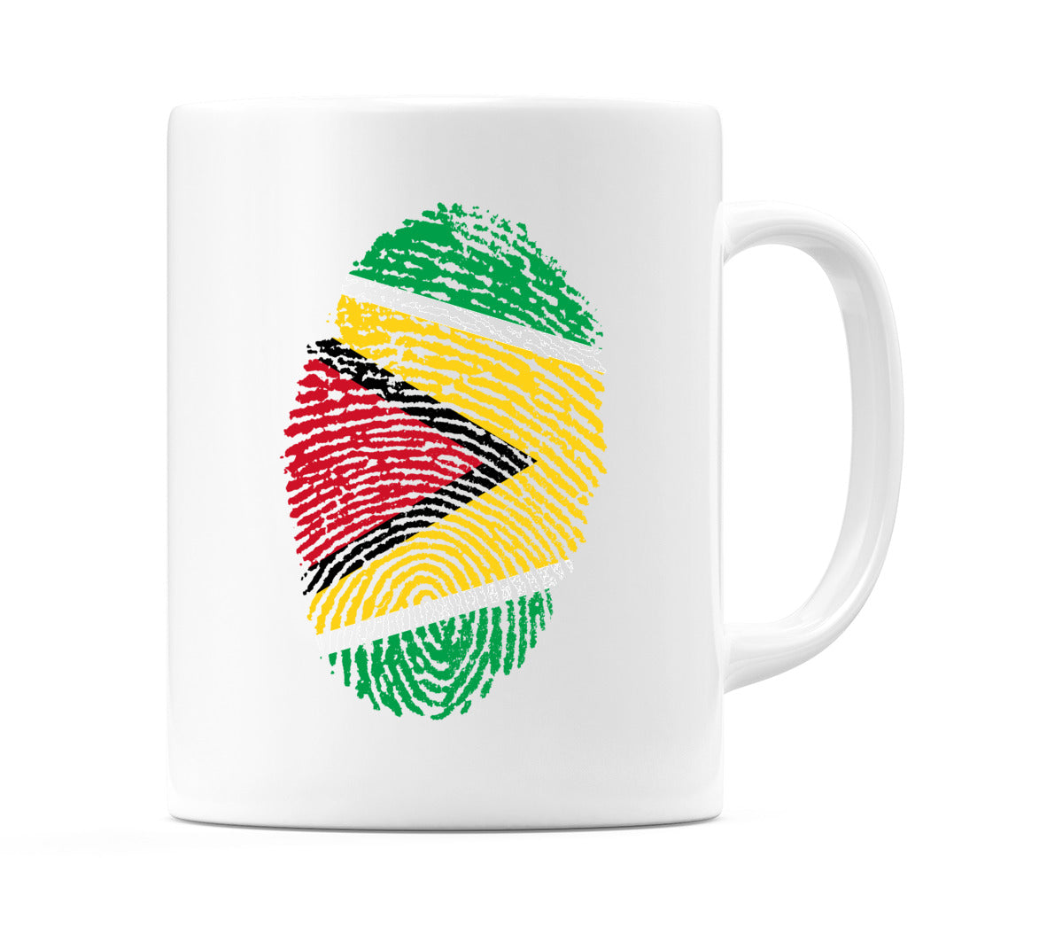 Guyana Finger Print Flag Mug