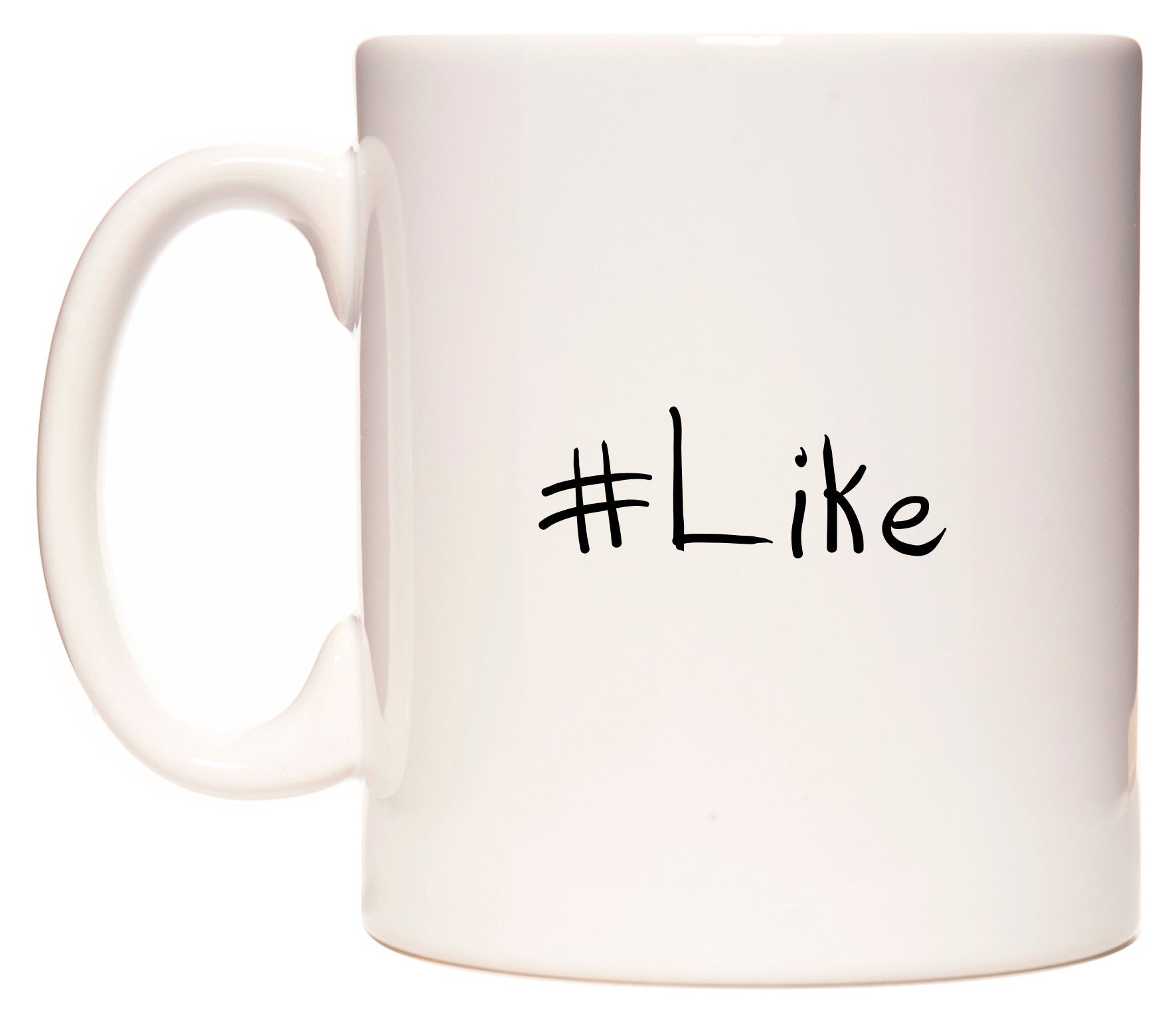 This mug features #Like