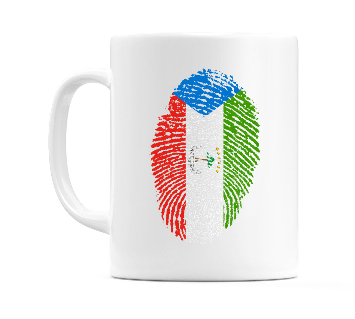 Equatorial Guinea Finger Print Flag Mug