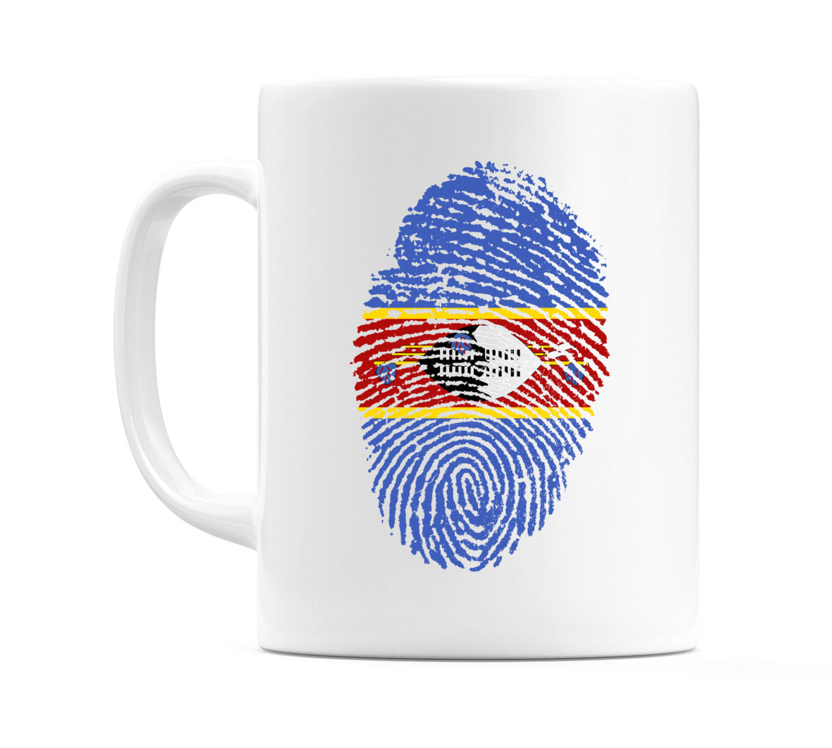 Swaziland Finger Print Flag Mug