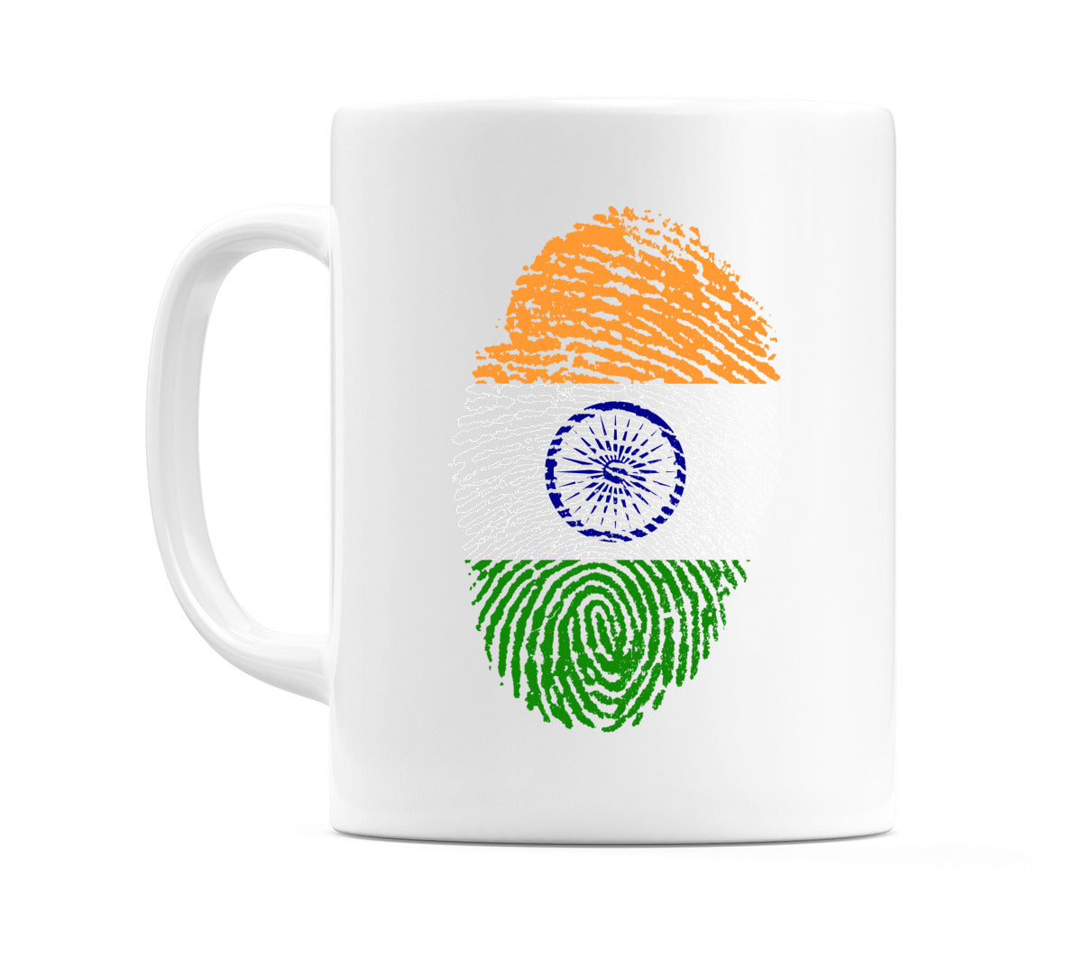 India Finger Print Flag Mug