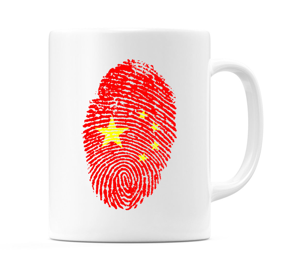 China Finger Print Flag Mug