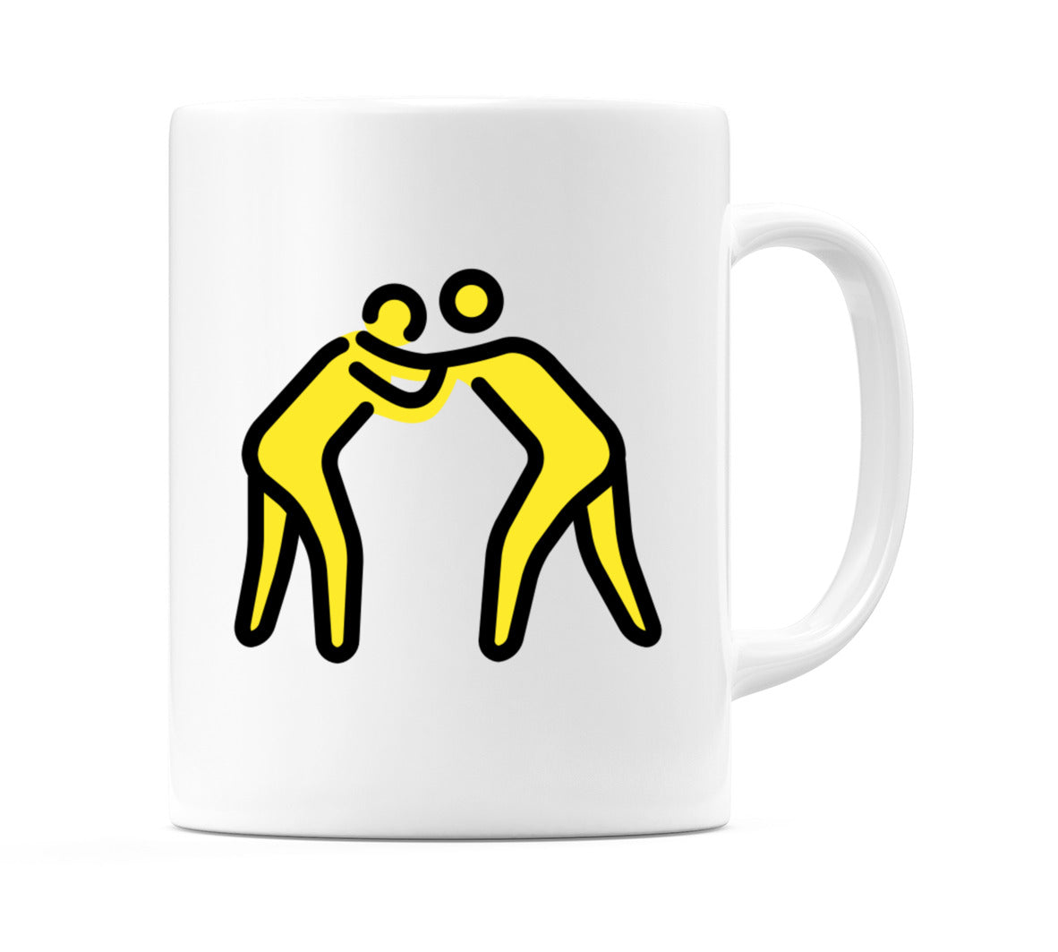 Males Wrestling Emoji Mug
