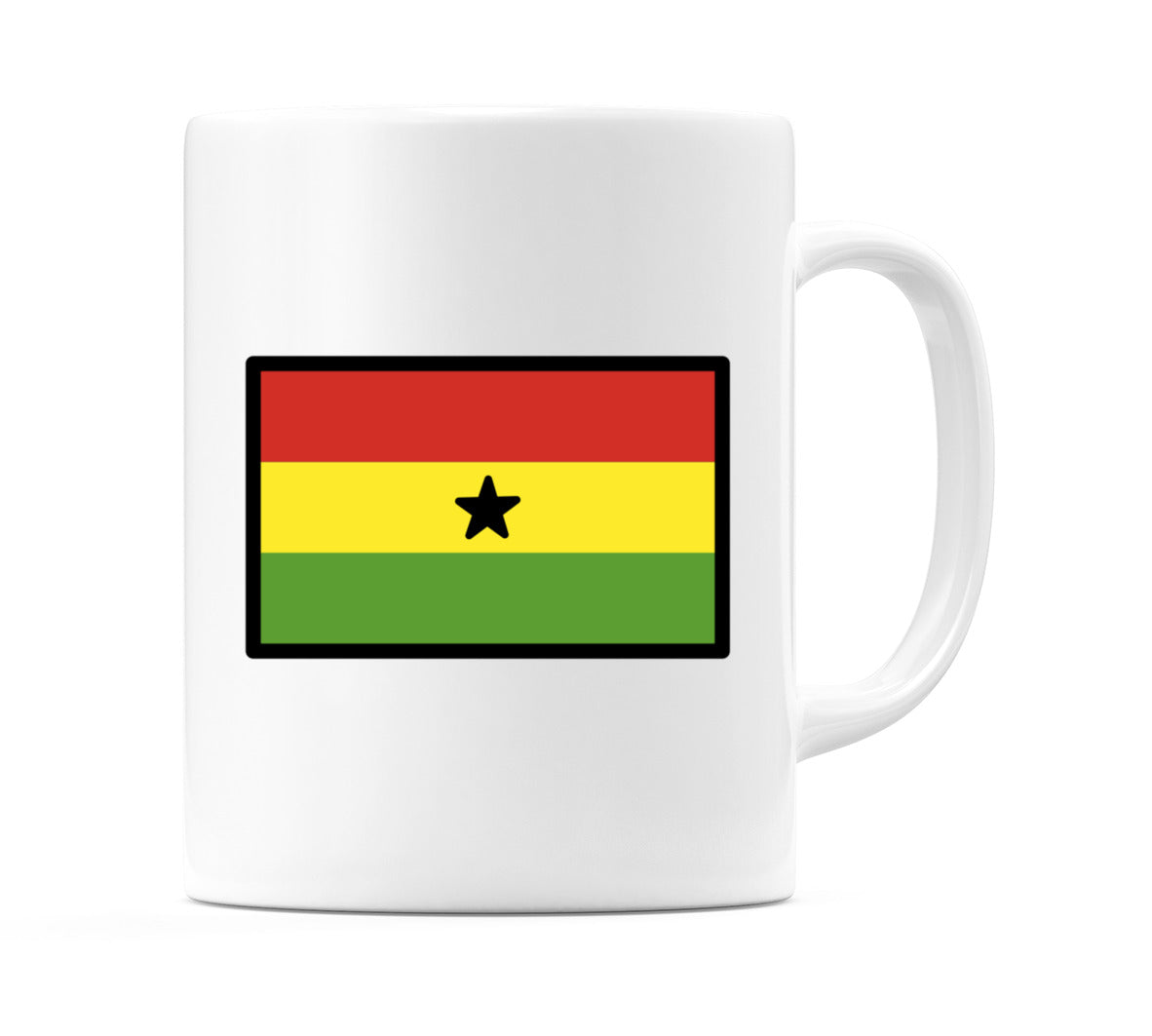 Ghana Flag Emoji Mug