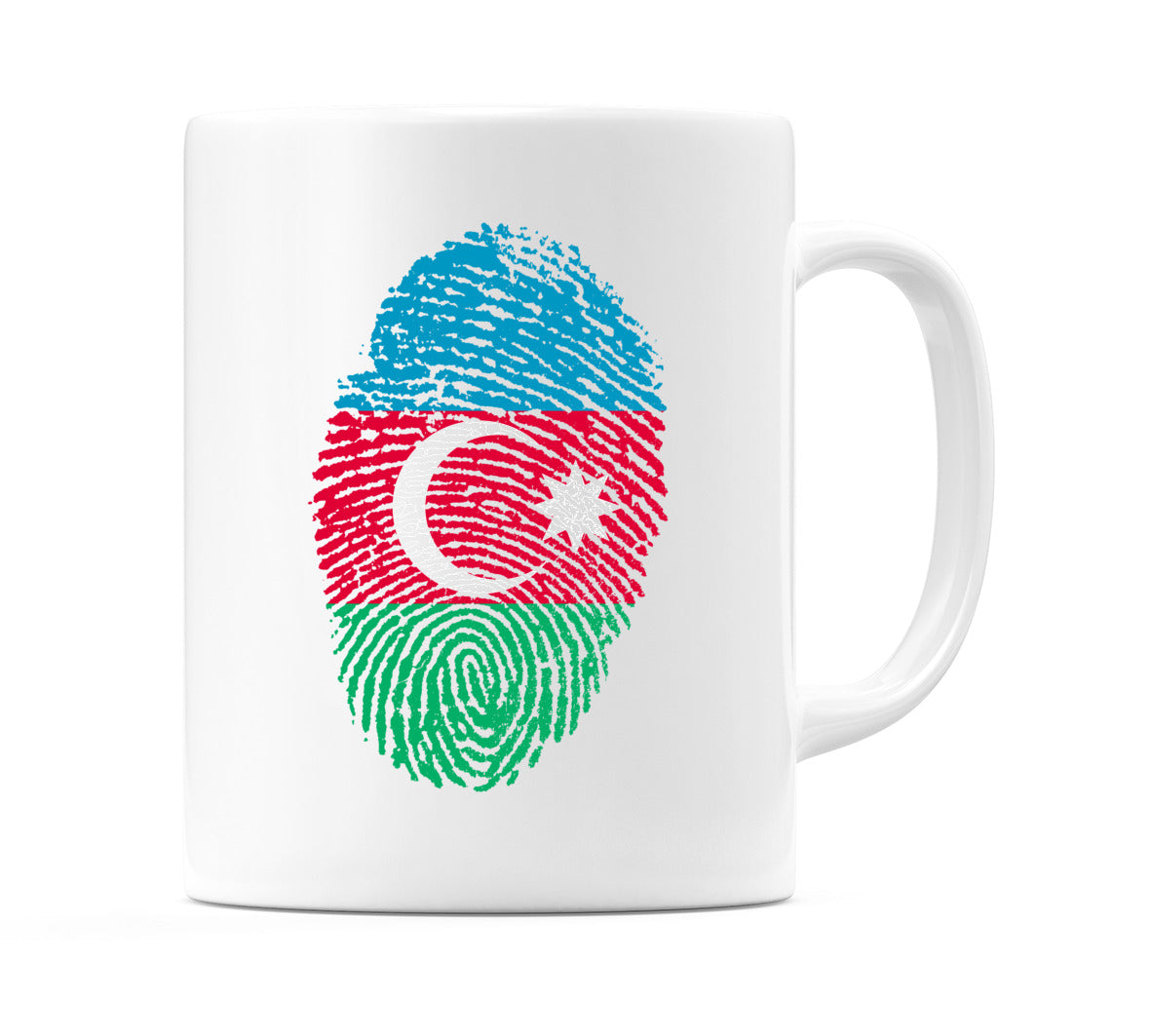 Azerbaijan Finger Print Flag Mug