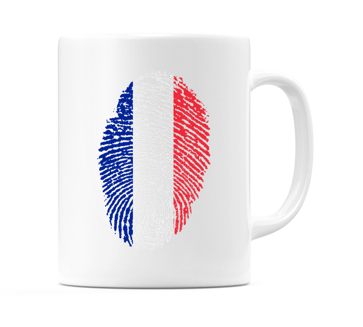 France Finger Print Flag Mug