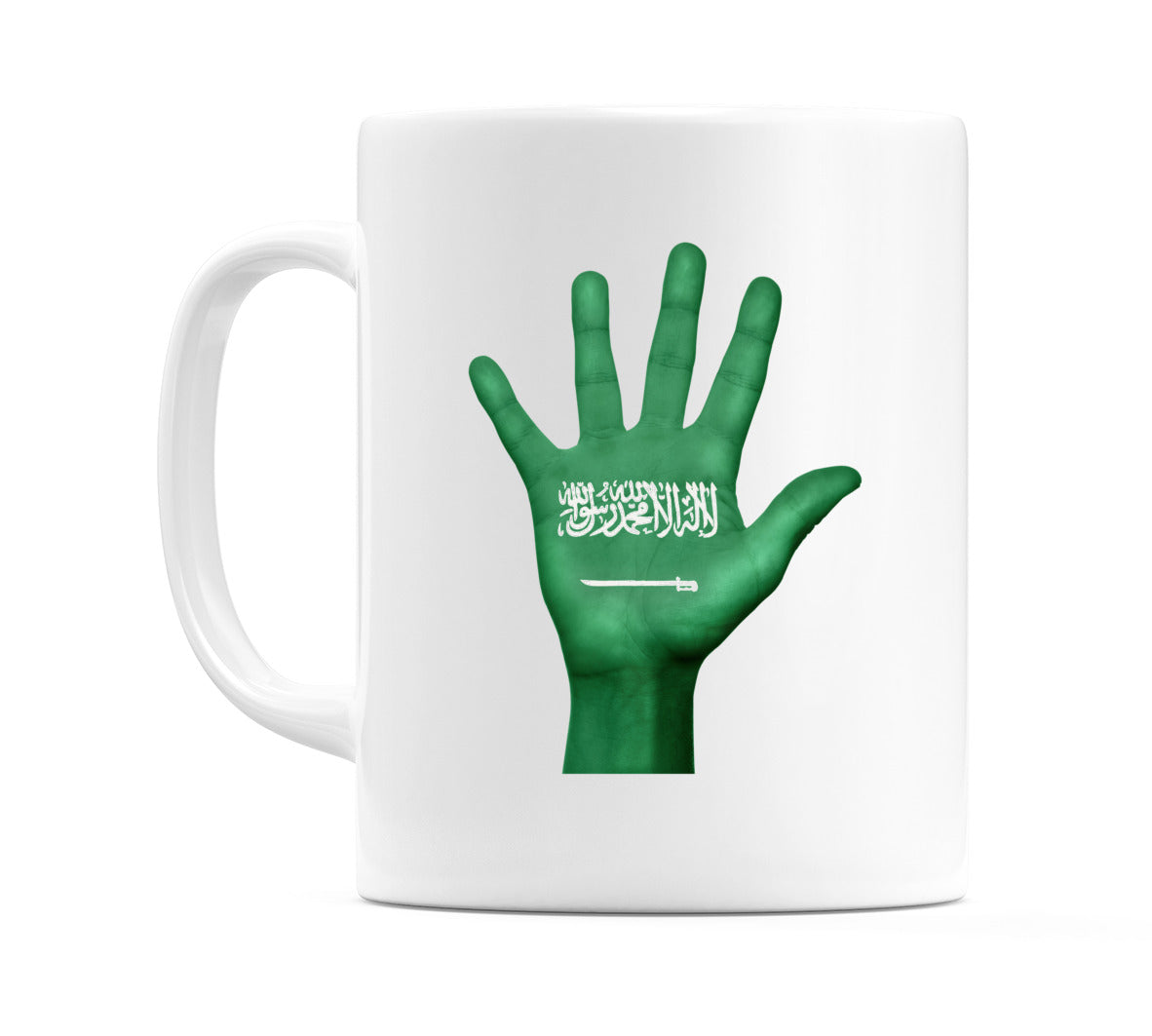 Saudi Arabia Hand Flag Mug