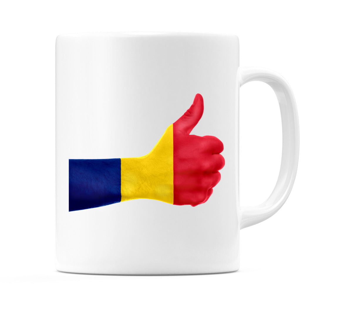 Romania Thumbs up Flag Mug