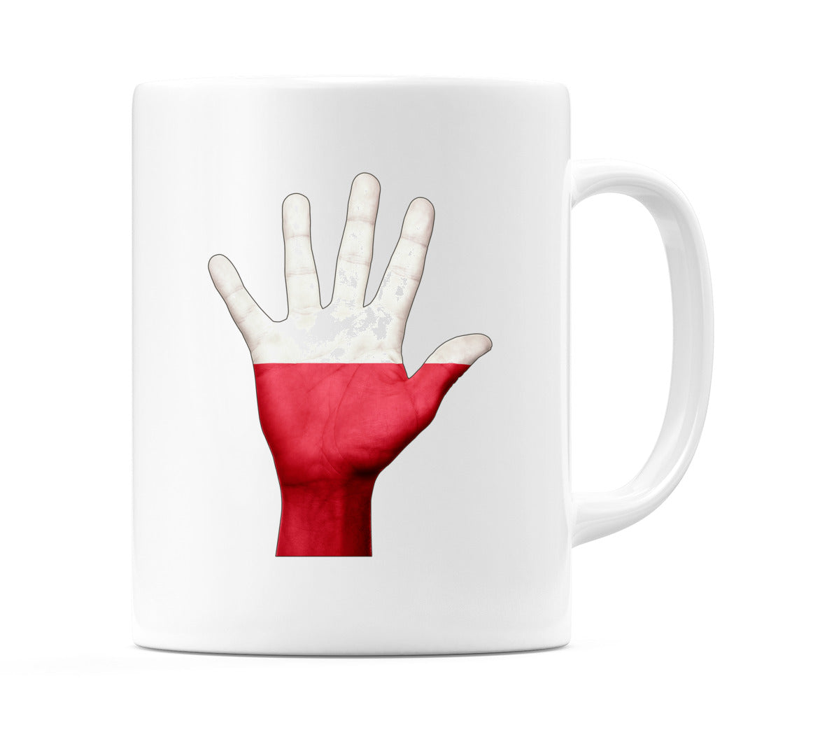 Poland Hand Flag Mug