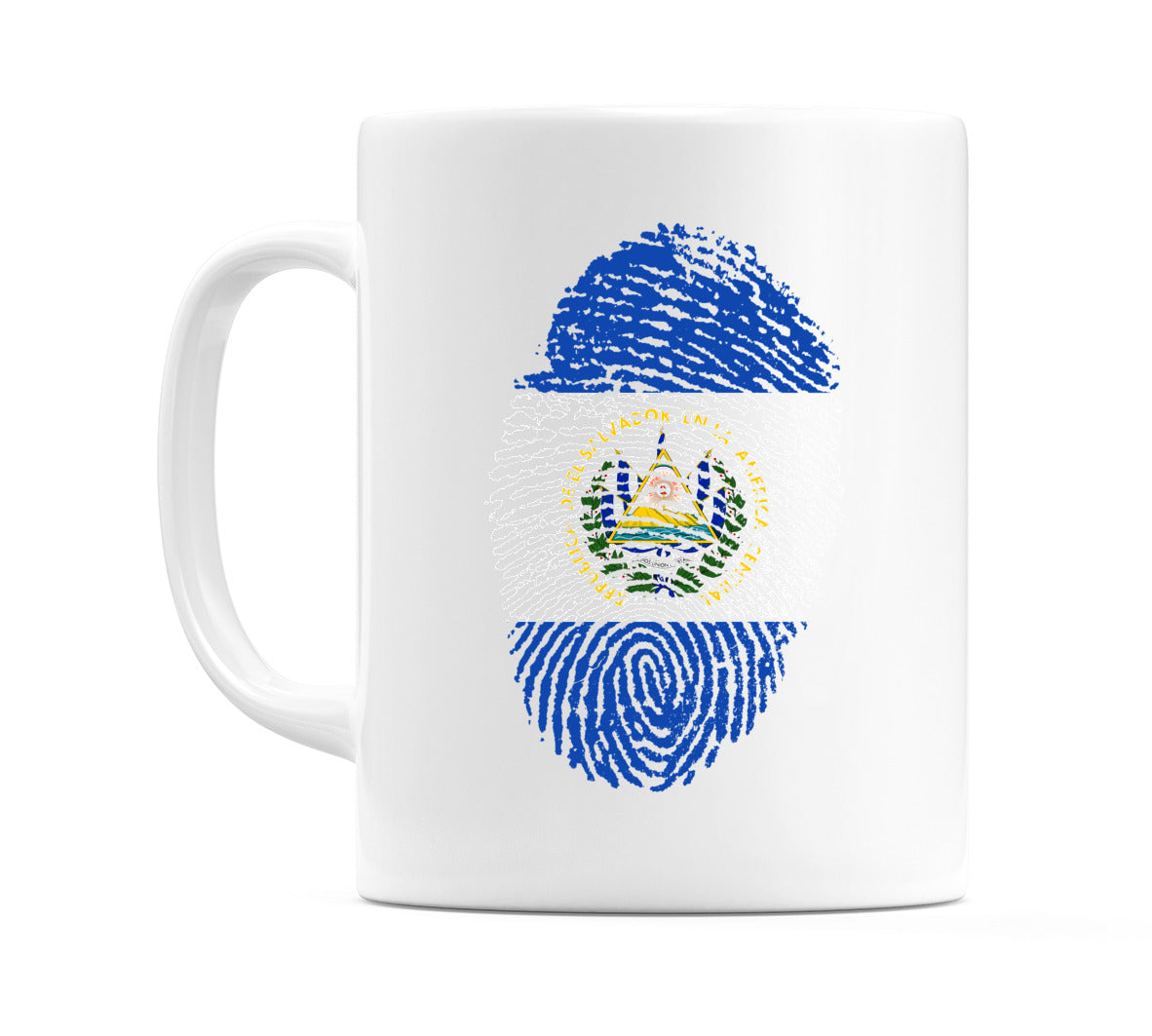 El Salvador Finger Print Flag Mug