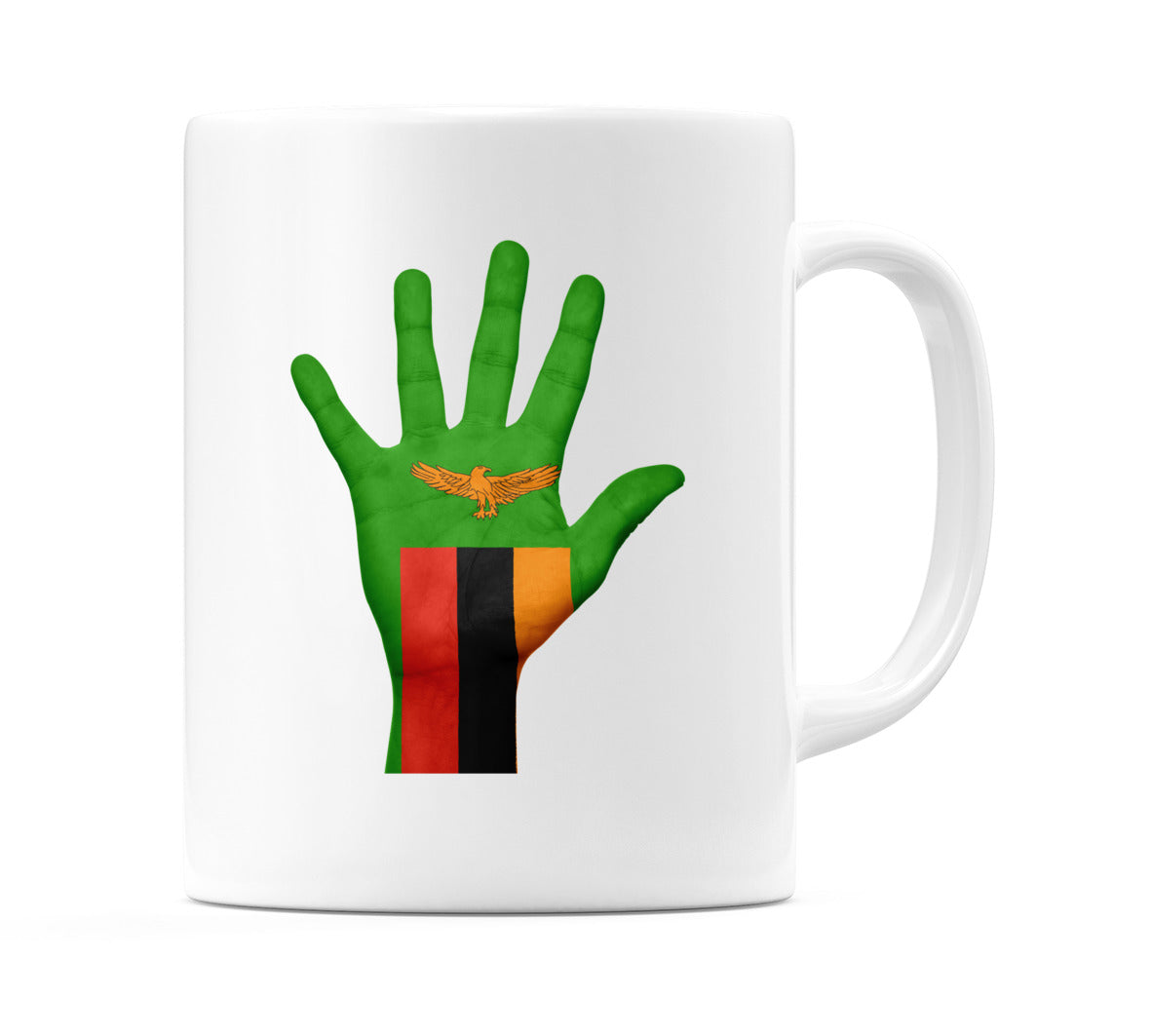Zambia Hand Flag Mug