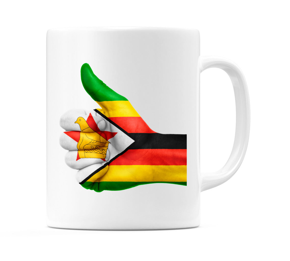Zimbabwe Thumbs up Flag Mug