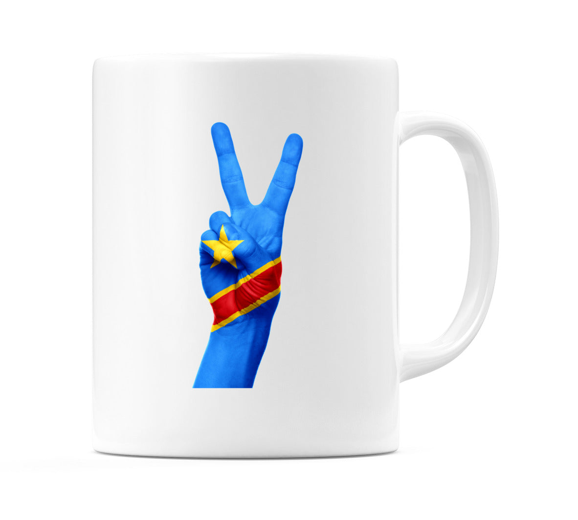 Congo Two Fingers Flag Mug