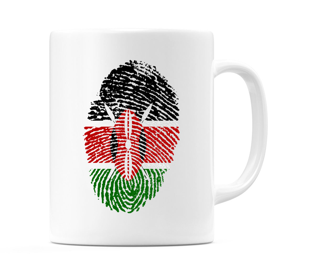 Kenya Finger Print Flag Mug
