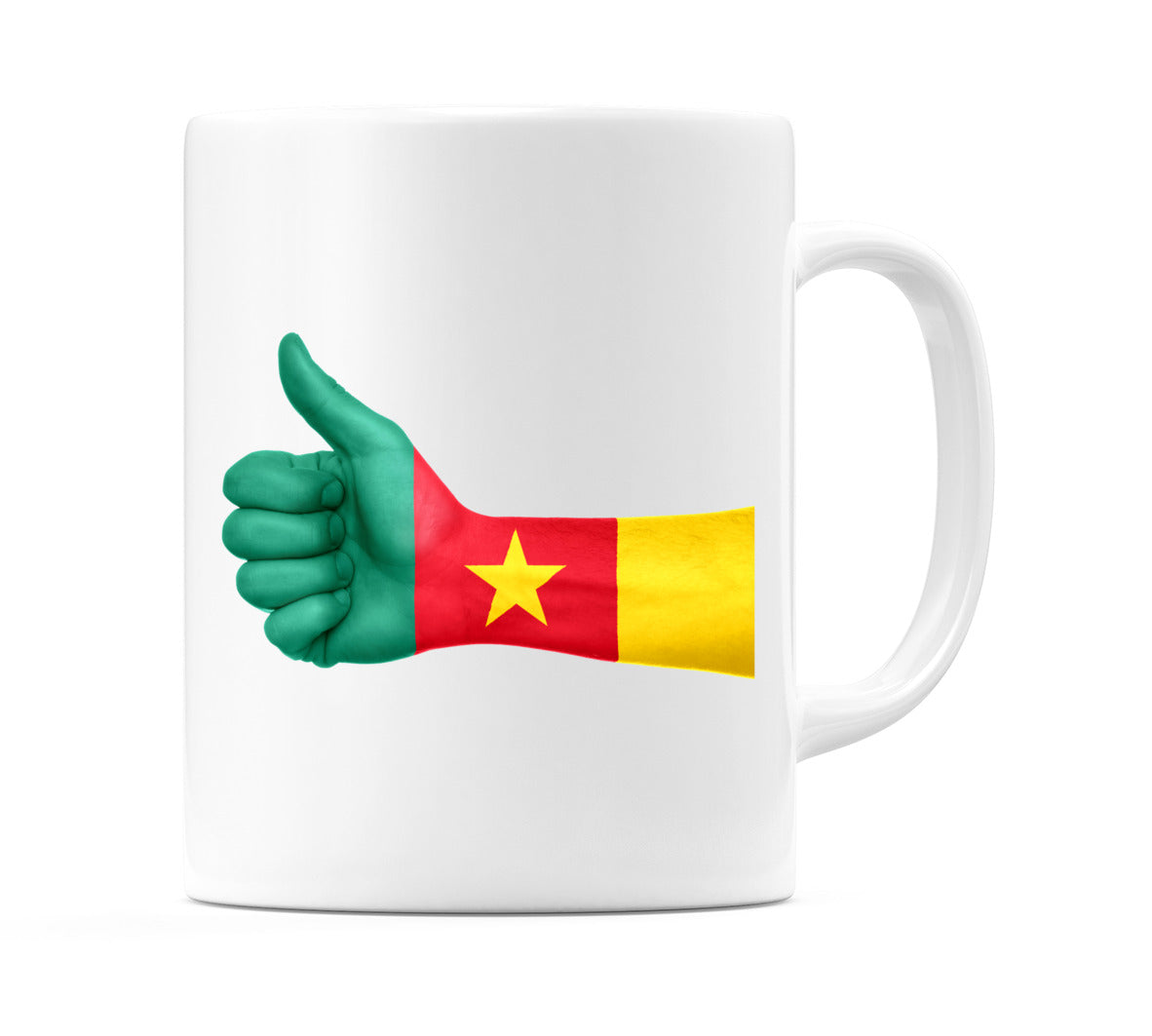 Cameroon Thumbs up Flag Mug