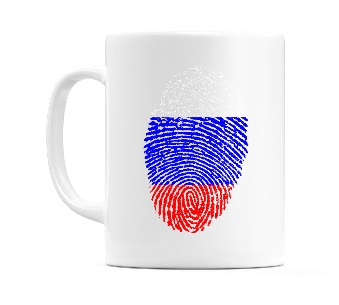 Russia Finger Print Flag Mug