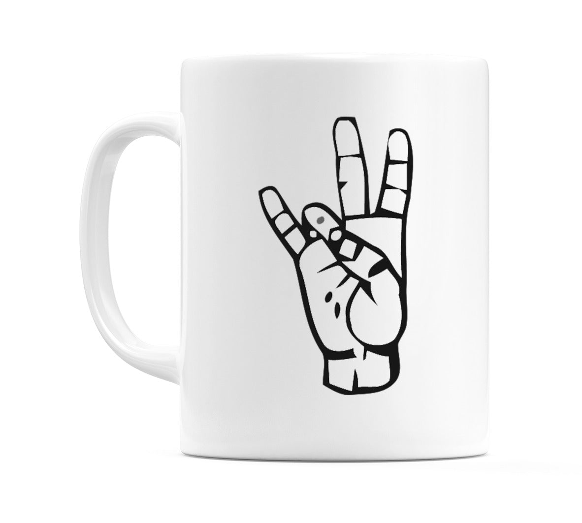 US Sign Language Number 7 Mug