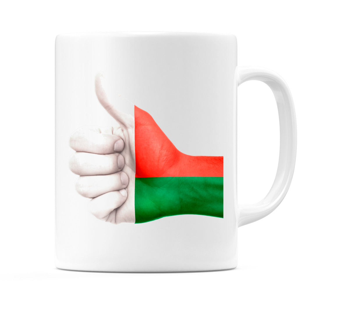 Madagascar Thumbs up Flag Mug