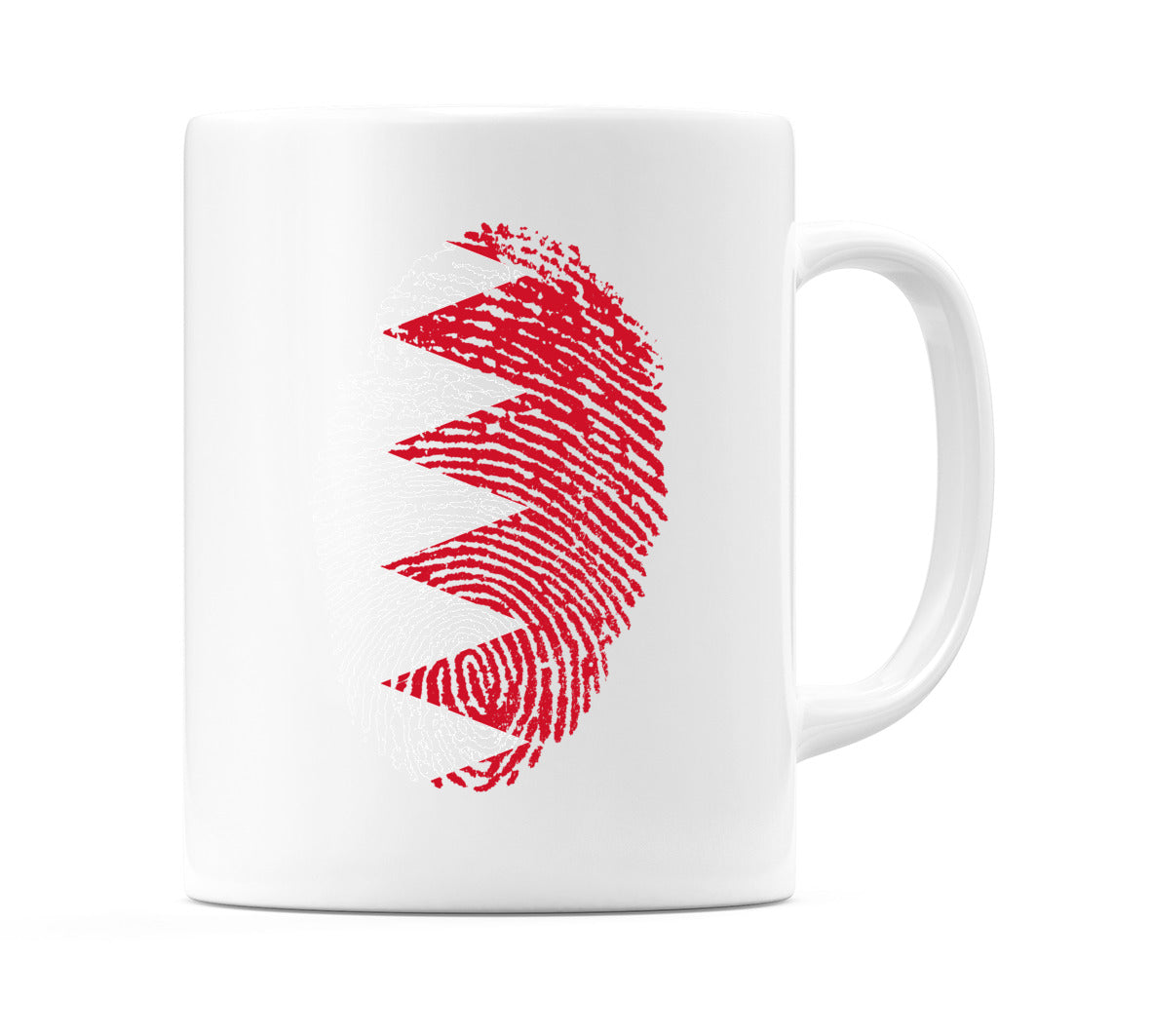 Bahrain Finger Print Flag Mug