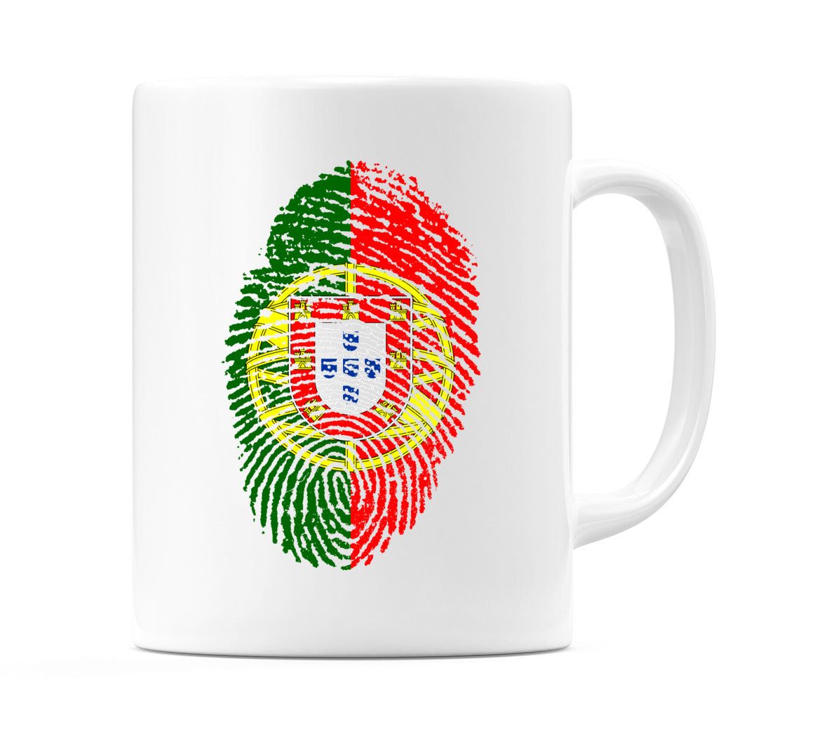 Portugal Finger Print Flag Mug