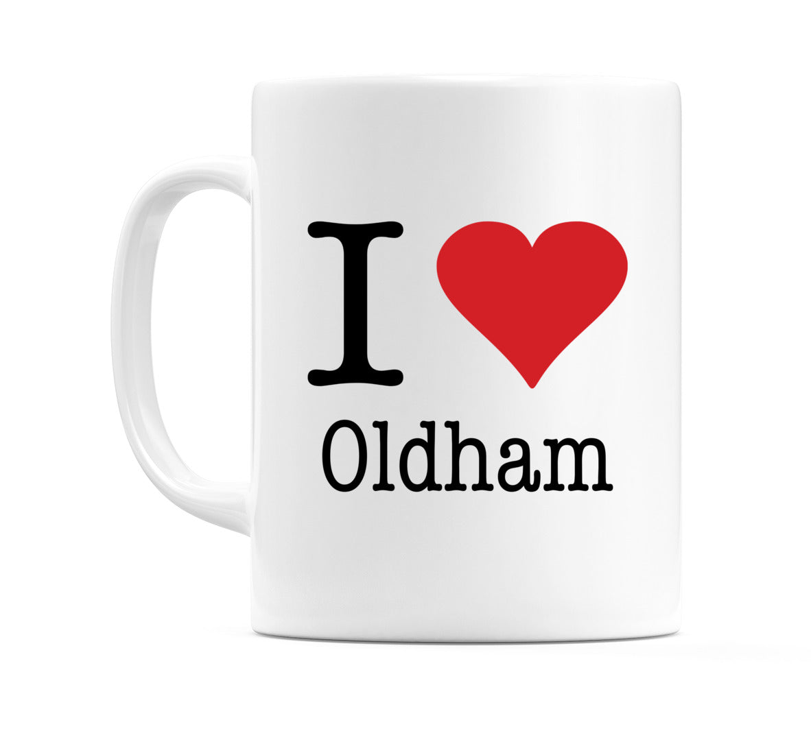 I Love Oldham Mug