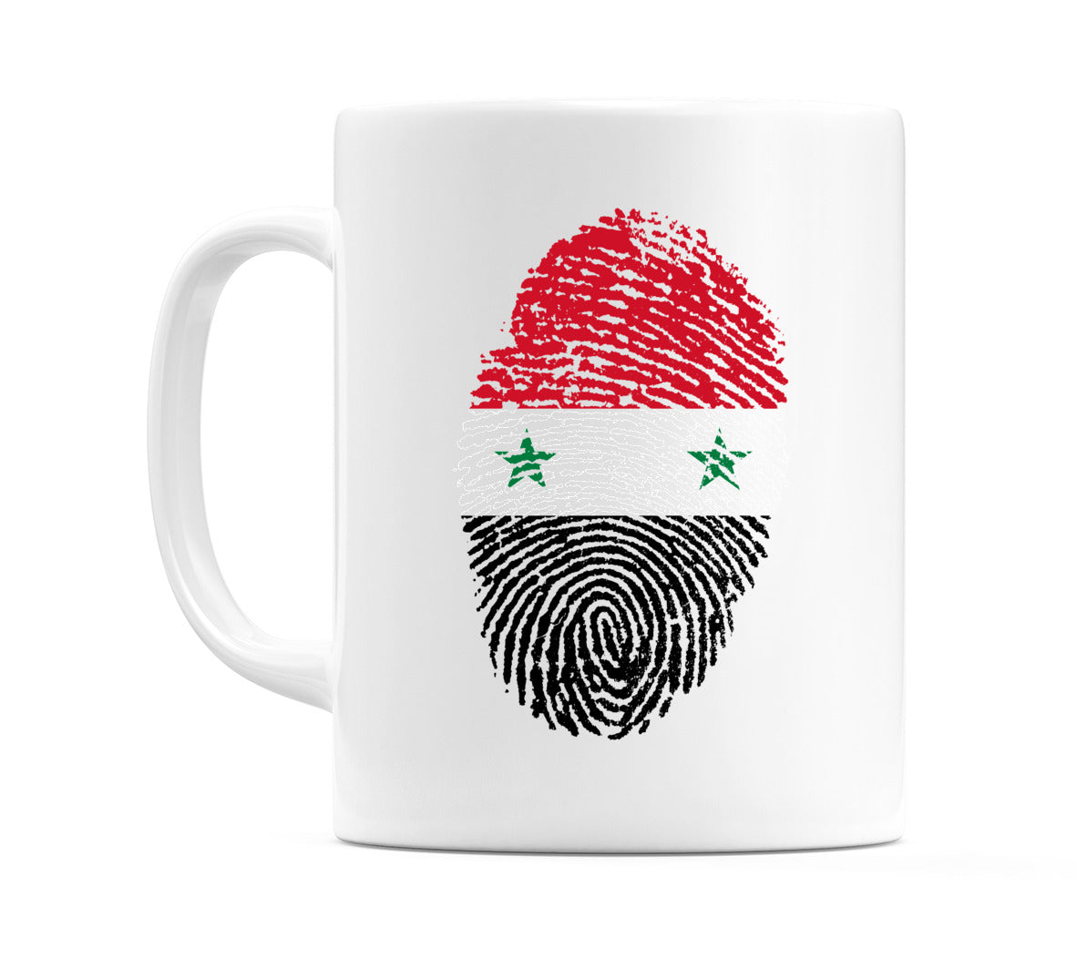 Syria Finger Print Flag Mug
